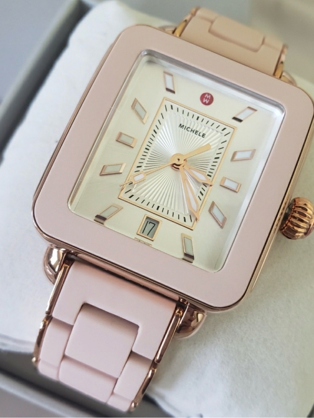 Michele Deco Sport Ceramic Link Watch